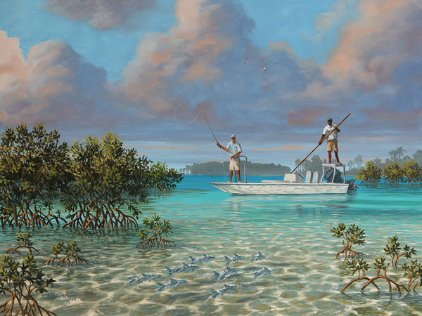 "In The Slot"  -  Bone Fishing in the Bahamas