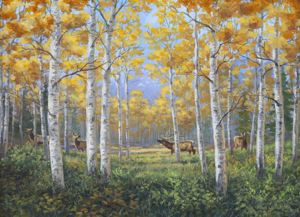 "Aspen Meadow" - North American Elk - SOLD
