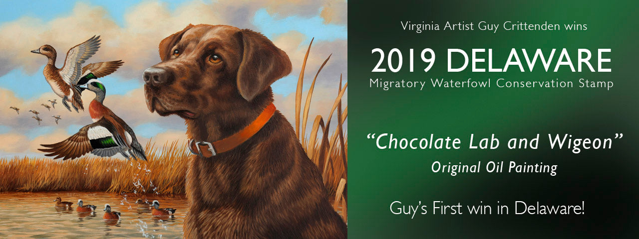 Guy wins 2019 Delaware Duck Stamp!