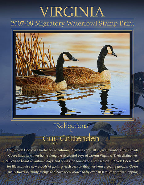 2007-08 Virginia Duck Stamp Print - "Reflections"