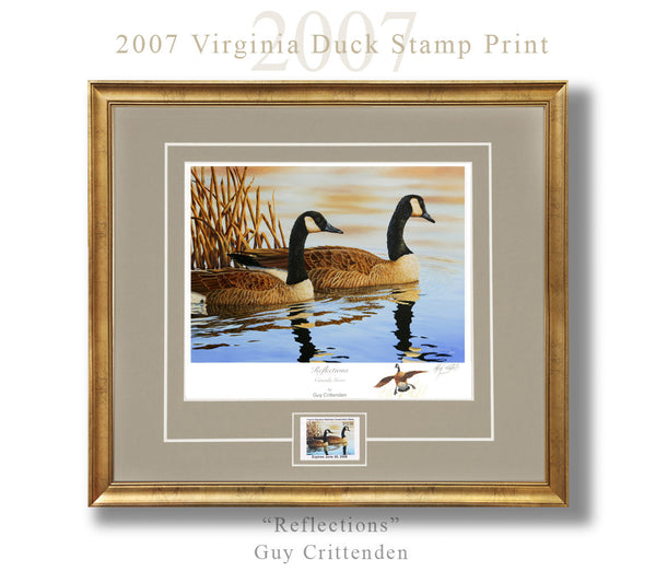 2007-08 Virginia Duck Stamp Print - "Reflections"