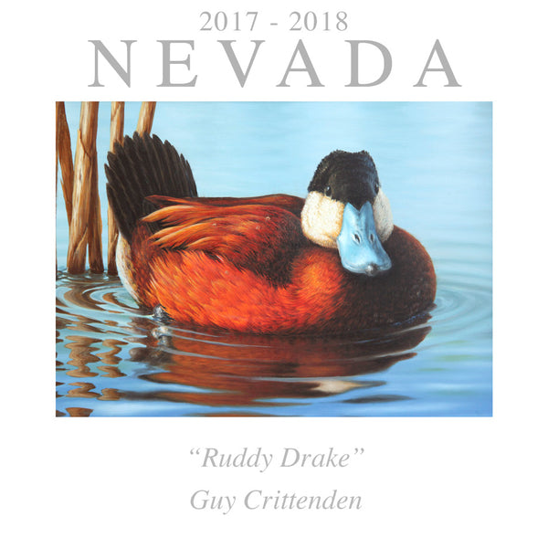 2017 Nevada Duck Stamp Print - "Ruddy Drake"