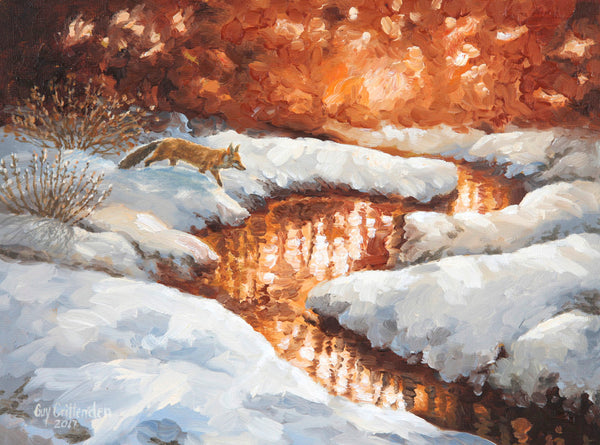 "Fresh Snow"  -  Red Fox  -  SOLD