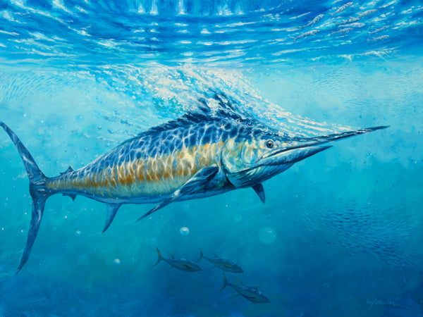 "Gulf Stream"  -  Blue Marlin  -  Original Painting  -  SOLD