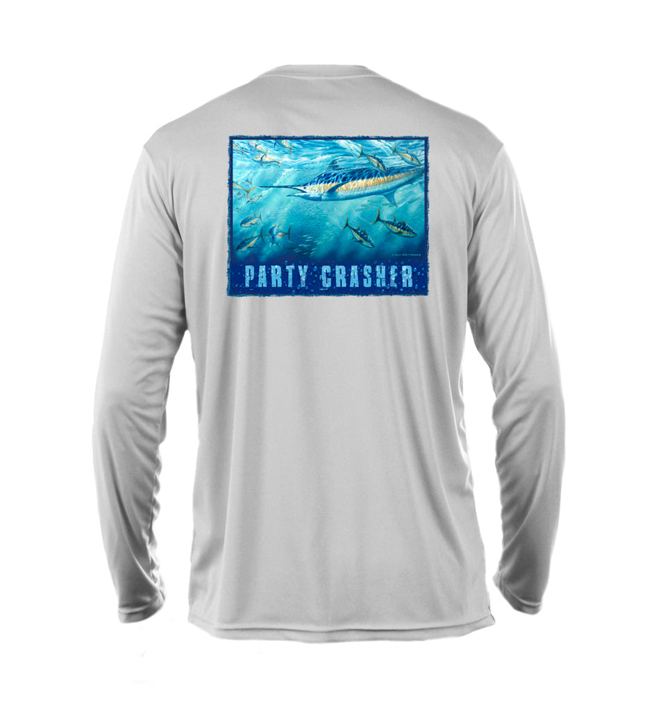 Outrigger Performance Offshore Fishing Shirt - Pearl SilverLong Sleeve -  Crittenden Studio