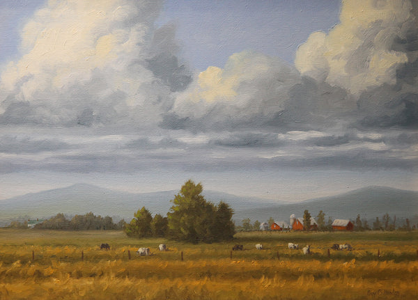 "Grazing" - Virginia valley and Blue Ridge mountains  -  SOLD